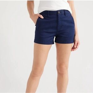 Women's Chino Navy Blue Shorts